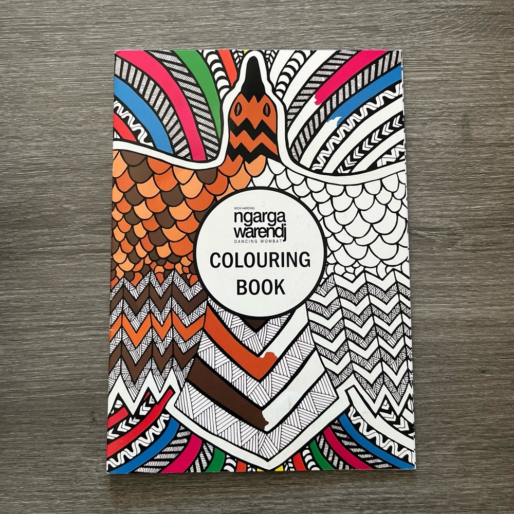 Coloring Book Mick Harding ngarga warendj DANCING WOMBAT